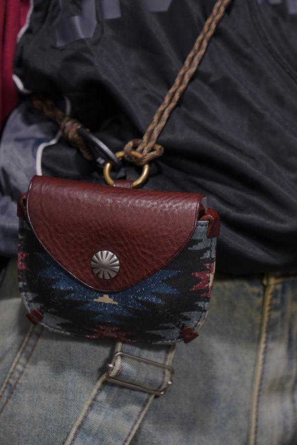 Bohemian ethnic style, canvas patchwork cowhide handmade bag-[Bag-L-BA-01]